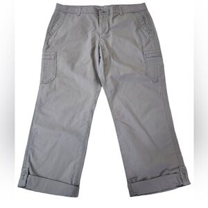 Eddie Bauer Women's Slightly Curvy Ripstop Cargo Crop Pants size T20